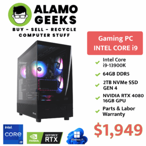 Powerful Gaming PC | Intel Core i9 13900K | 64GB DDR5 RAM | 2TB NVME SSD | NVIDIA RTX 4080